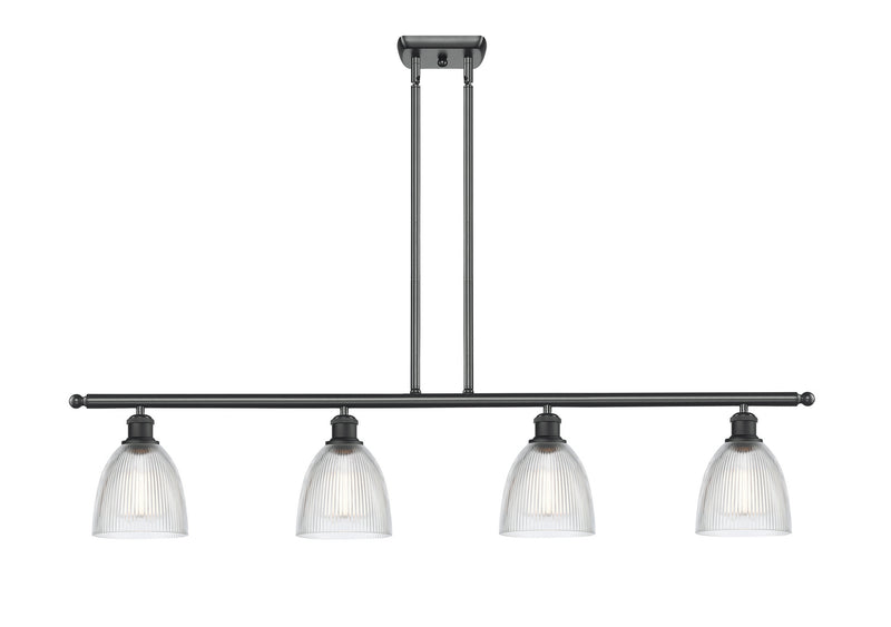 Innovations 516-4I-BK-G382-LED LED Island Pendant, Matte Black
