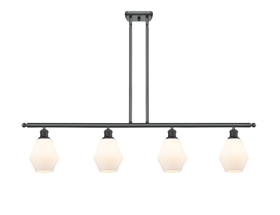 Innovations 516-4I-BK-G651-6-LED LED Island Pendant, Matte Black