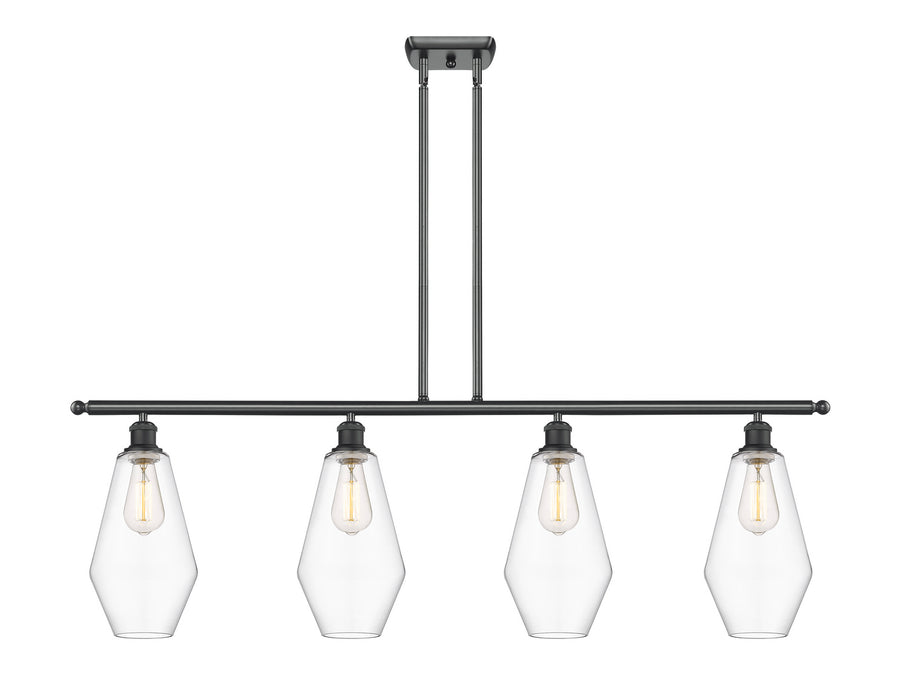 Innovations 516-4I-BK-G652-7-LED LED Island Pendant, Matte Black