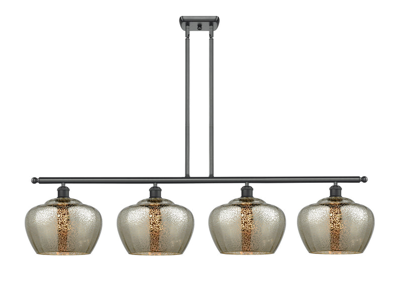 Innovations 516-4I-BK-G96-L-LED LED Island Pendant, Matte Black