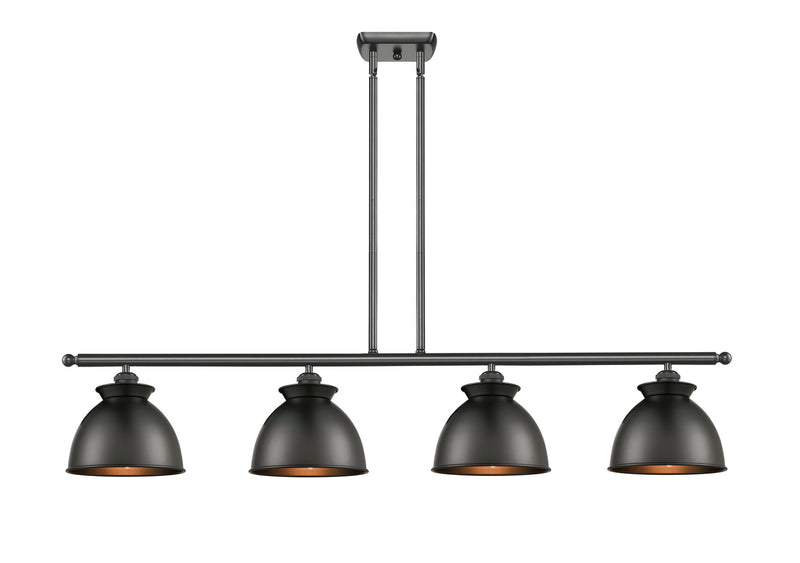 Innovations 516-4I-BK-M14-BK Four Light Island Pendant, Matte Black