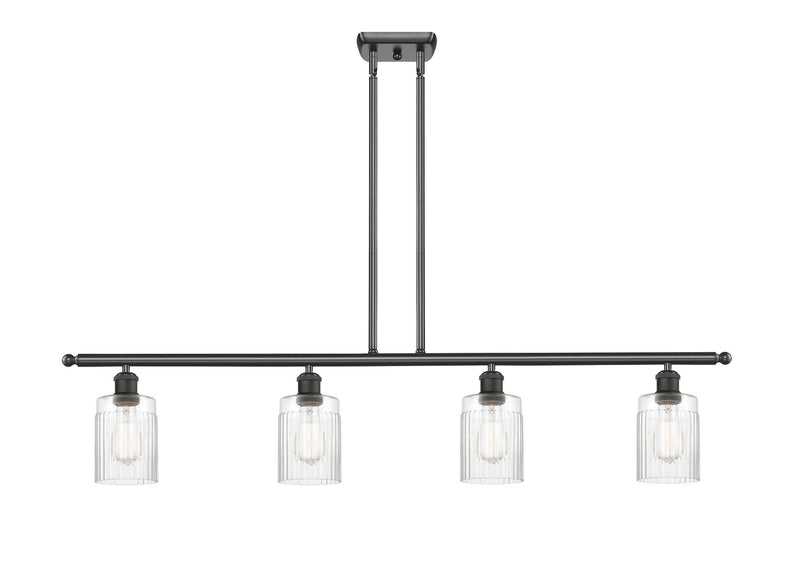 Innovations 516-4I-OB-G342 Four Light Island Pendant, Oil Rubbed Bronze
