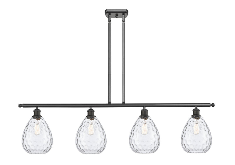 Innovations 516-4I-OB-G372 Four Light Island Pendant, Oil Rubbed Bronze