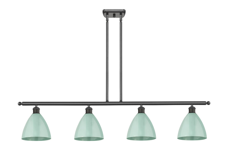 Innovations 516-4I-OB-MBD-75-SF Four Light Island Pendant, Oil Rubbed Bronze