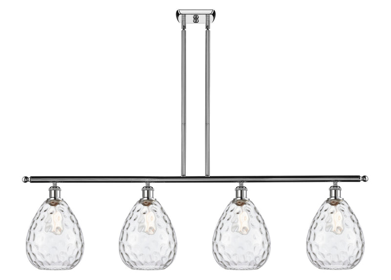 Innovations 516-4I-PC-G372 Four Light Island Pendant, Polished Chrome
