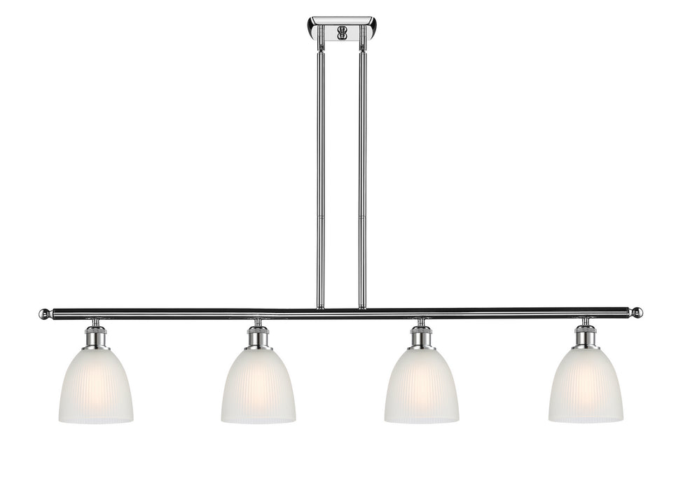 Innovations 516-4I-PC-G381 Four Light Island Pendant, Polished Chrome