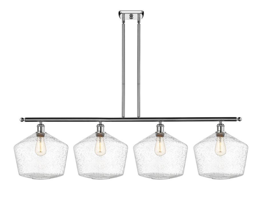 Innovations 516-4I-PC-G654-12 Four Light Island Pendant, Polished Chrome