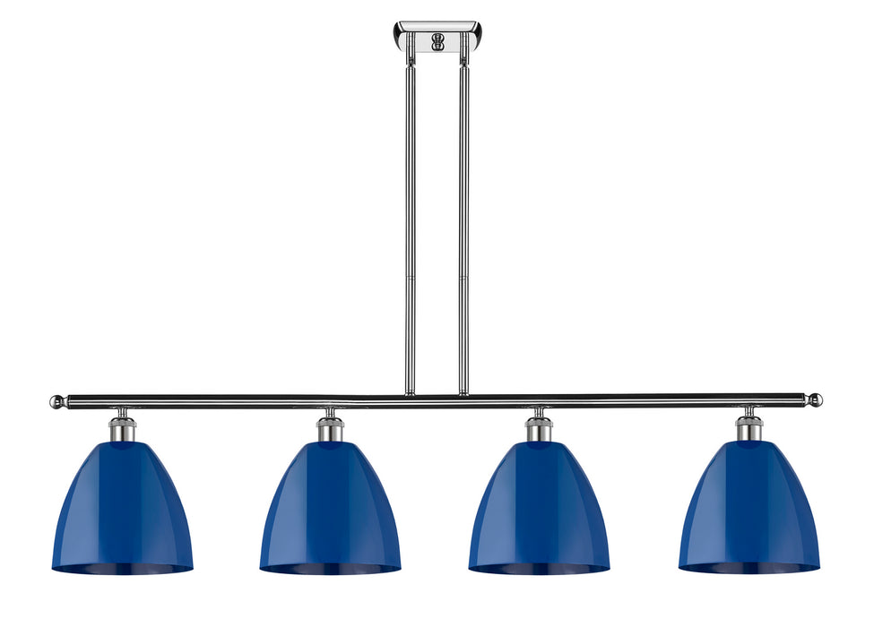Innovations 516-4I-PC-MBD-9-BL Four Light Island Pendant, Polished Chrome