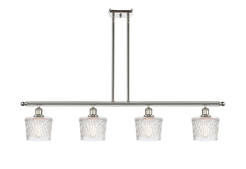 Innovations 516-4I-PN-G402 Four Light Island Pendant, Polished Nickel