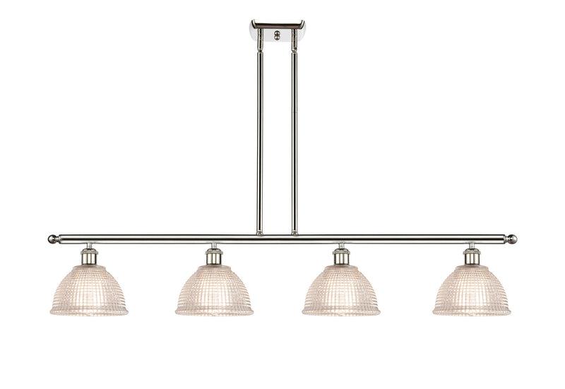 Innovations 516-4I-PN-G422 Four Light Island Pendant, Polished Nickel