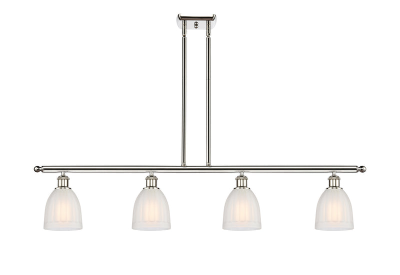 Innovations 516-4I-PN-G441 Four Light Island Pendant, Polished Nickel
