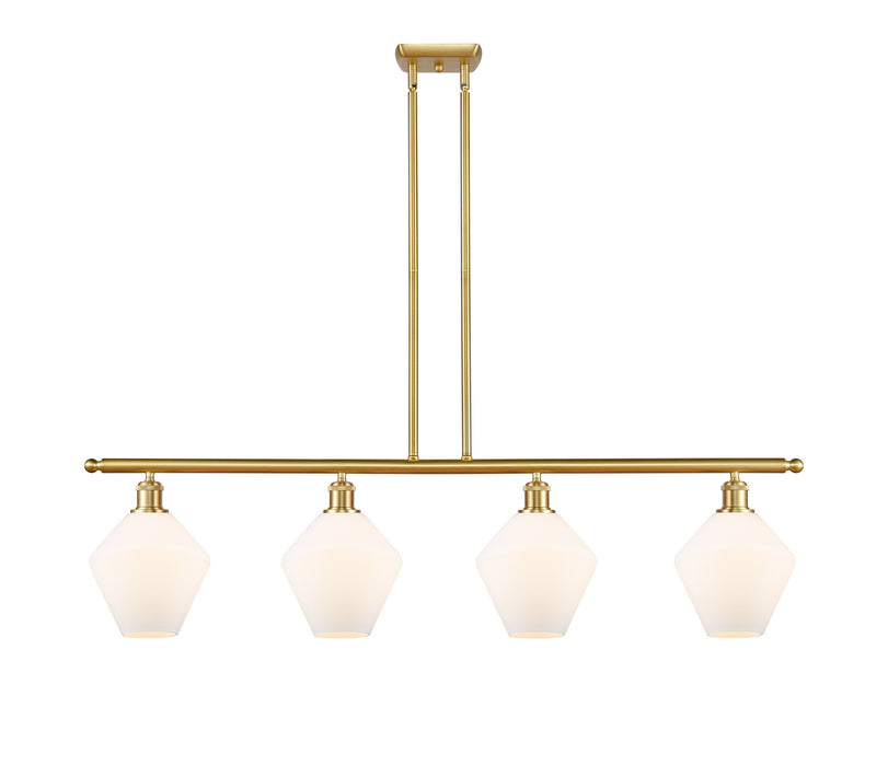 Innovations 516-4I-SG-G651-8 Four Light Island Pendant, Satin Gold
