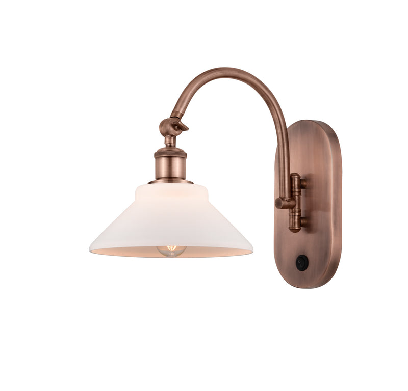 Innovations 518-1W-AC-G131-LED LED Wall Sconce, Antique Copper
