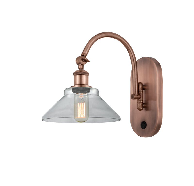 Innovations 518-1W-AC-G132-LED LED Wall Sconce, Antique Copper