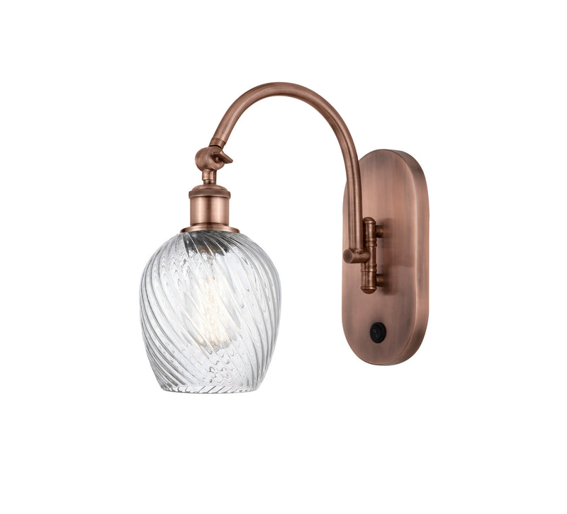 Innovations 518-1W-AC-G292 One Light Wall Sconce, Antique Copper
