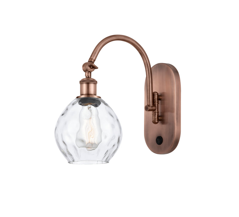 Innovations 518-1W-AC-G362 One Light Wall Sconce, Antique Copper