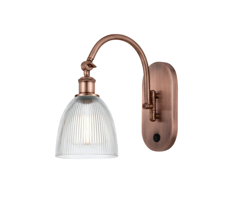 Innovations 518-1W-AC-G382-LED LED Wall Sconce, Antique Copper