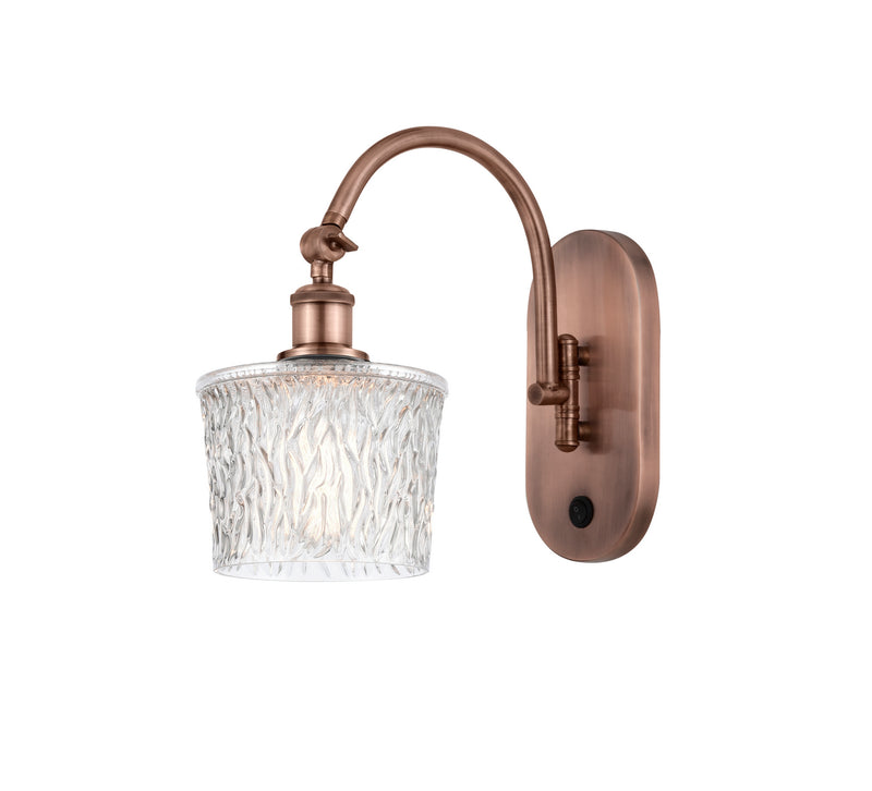 Innovations 518-1W-AC-G402 One Light Wall Sconce, Antique Copper