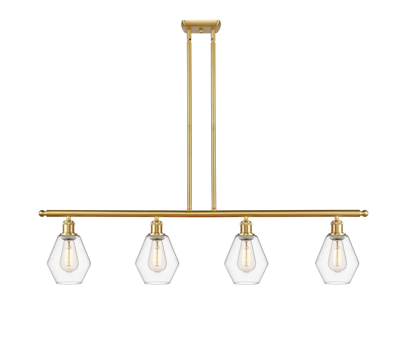 Innovations 516-4I-SG-G652-6 Four Light Island Pendant, Satin Gold