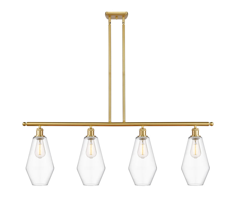 Innovations 516-4I-SG-G652-7 Four Light Island Pendant, Satin Gold