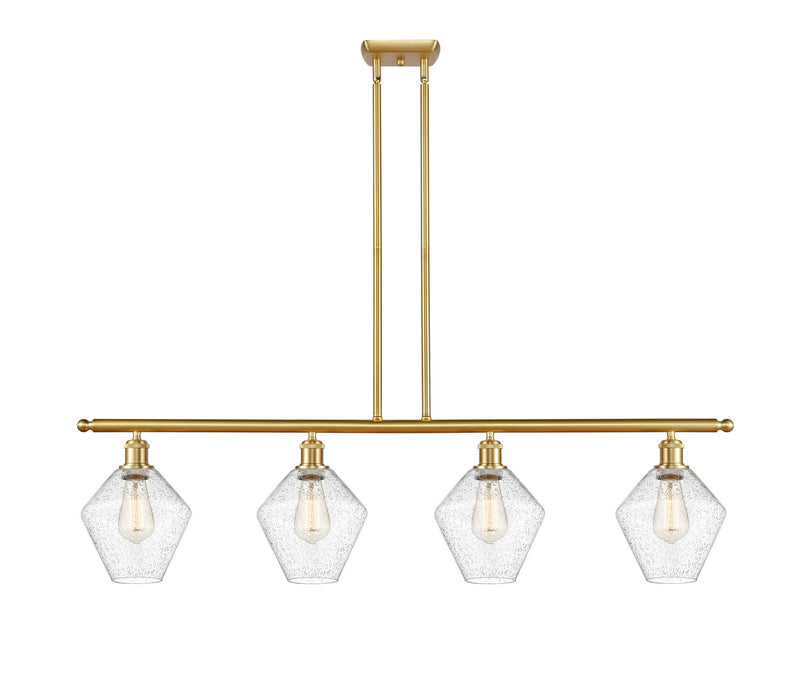 Innovations 516-4I-SG-G654-8 Four Light Island Pendant, Satin Gold