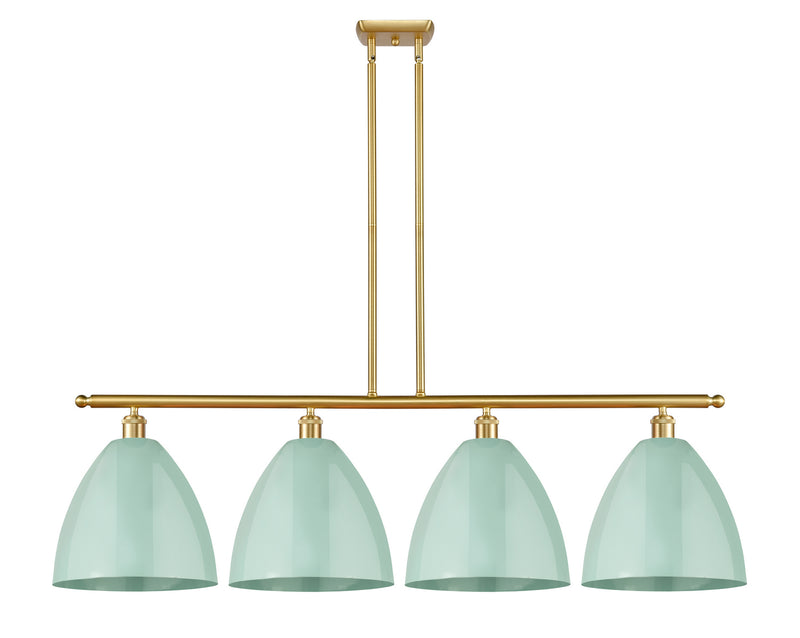 Innovations 516-4I-SG-MBD-12-SF Four Light Island Pendant, Satin Gold