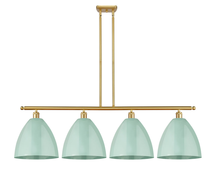 Innovations 516-4I-SG-MBD-12-SF Four Light Island Pendant, Satin Gold