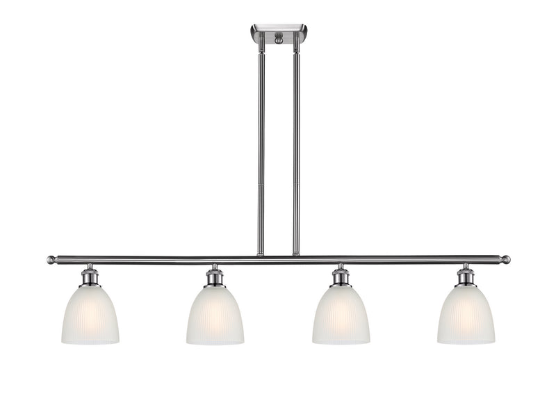 Innovations 516-4I-SN-G381 Four Light Island Pendant, Brushed Satin Nickel