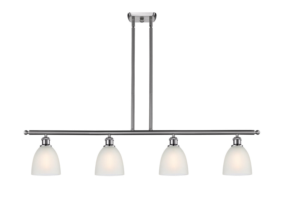Innovations 516-4I-SN-G381 Four Light Island Pendant, Brushed Satin Nickel