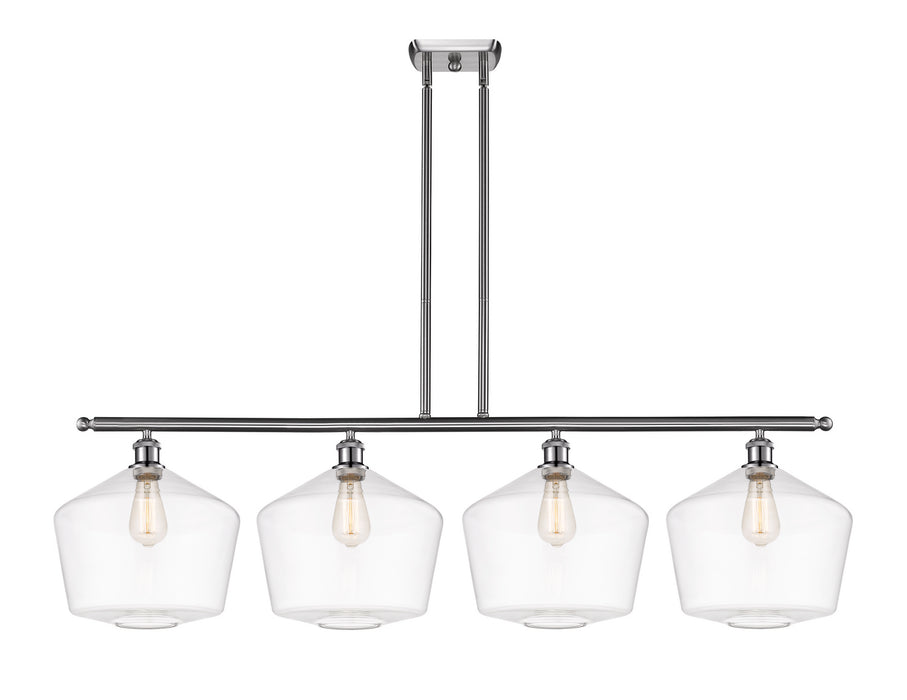 Innovations 516-4I-SN-G652-12 Four Light Island Pendant, Brushed Satin Nickel