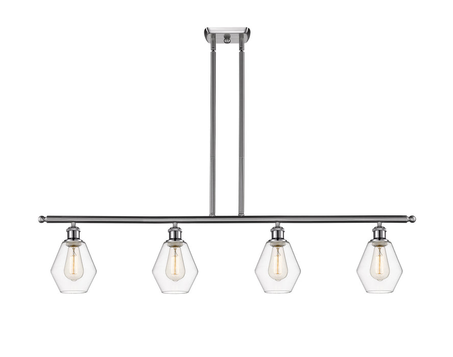 Innovations 516-4I-SN-G652-6 Four Light Island Pendant, Brushed Satin Nickel