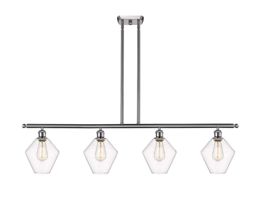 Innovations 516-4I-SN-G652-8-LED LED Island Pendant, Brushed Satin Nickel