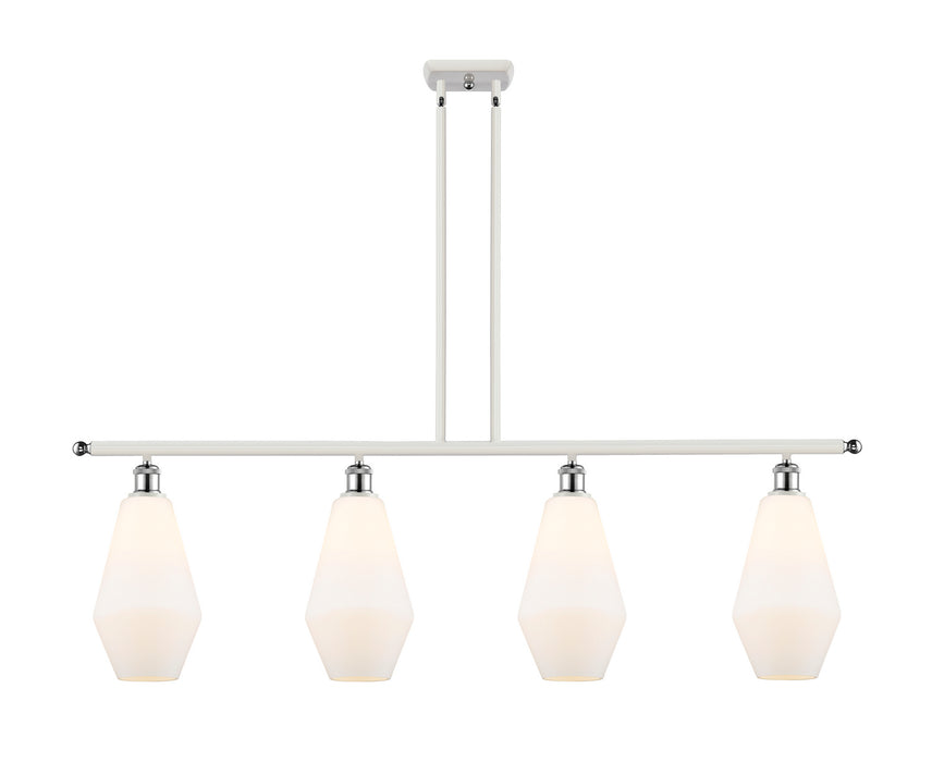 Innovations 516-4I-WPC-G651-7-LED LED Island Pendant, White Polished Chrome