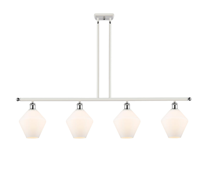 Innovations 516-4I-WPC-G651-8 Four Light Island Pendant, White Polished Chrome