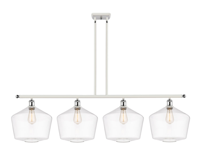 Innovations 516-4I-WPC-G652-12 Four Light Island Pendant, White Polished Chrome
