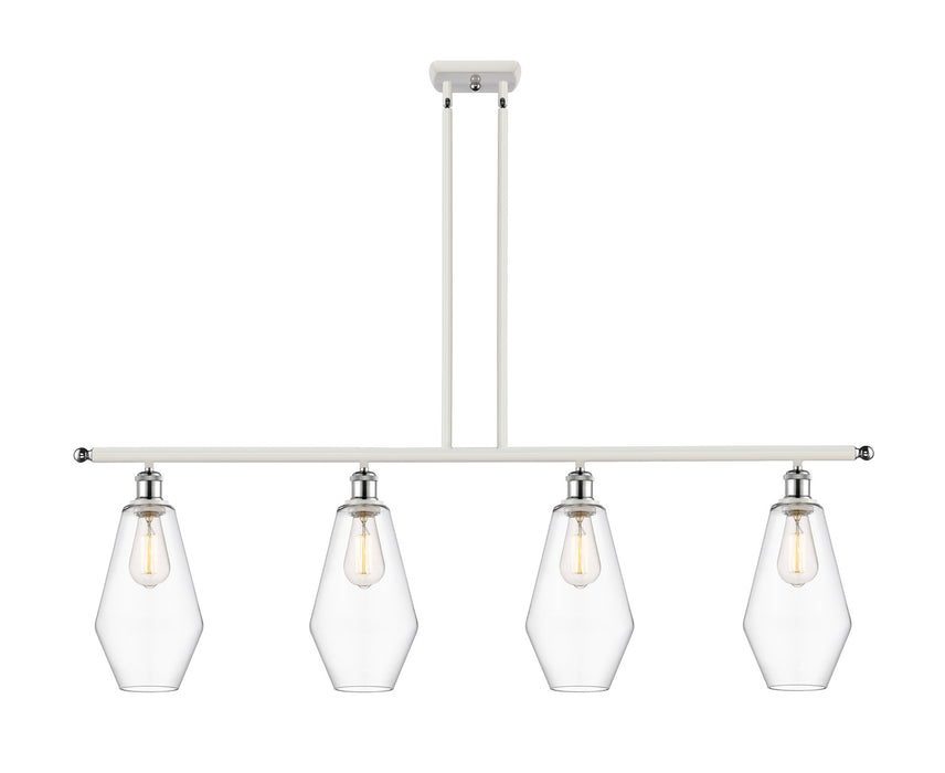 Innovations 516-4I-WPC-G652-7-LED LED Island Pendant, White Polished Chrome