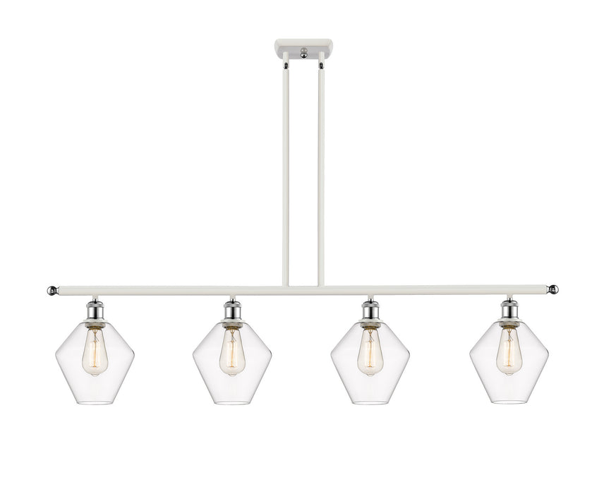 Innovations 516-4I-WPC-G652-8 Four Light Island Pendant, White Polished Chrome