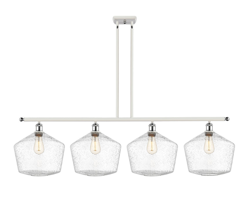 Innovations 516-4I-WPC-G654-12-LED LED Island Pendant, White Polished Chrome