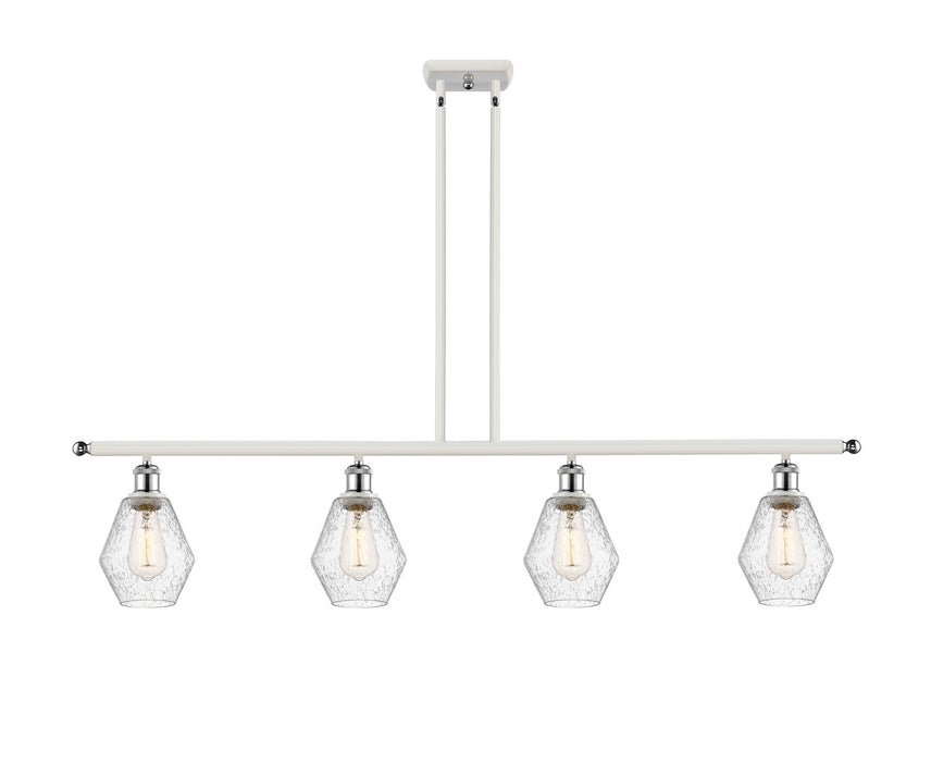 Innovations 516-4I-WPC-G654-6 Four Light Island Pendant, White Polished Chrome