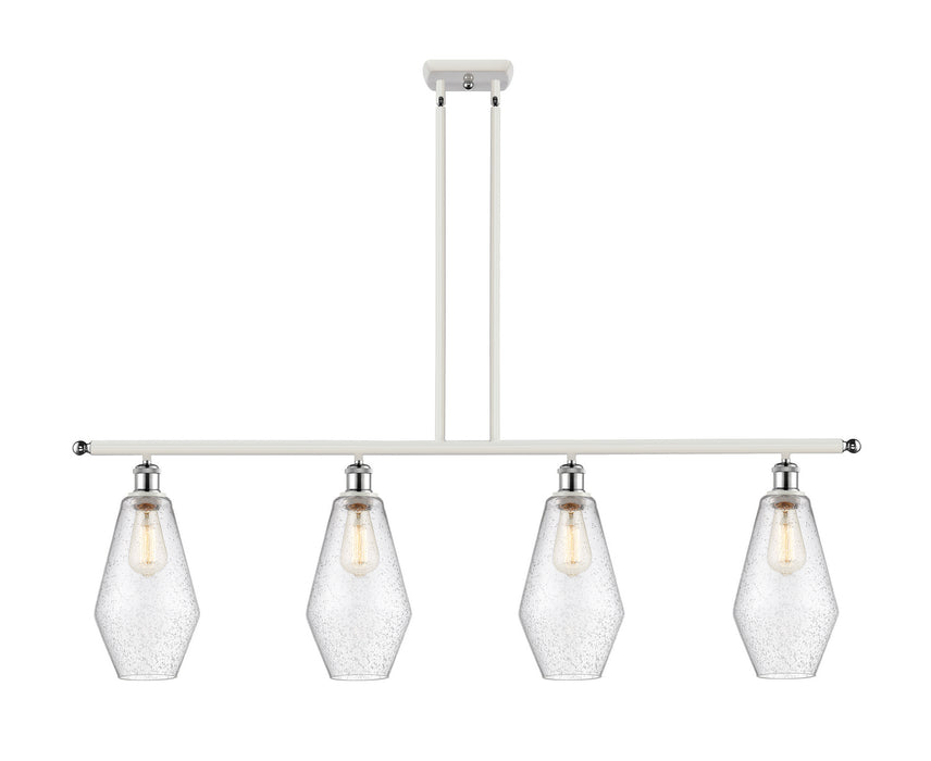 Innovations 516-4I-WPC-G654-7 Four Light Island Pendant, White Polished Chrome