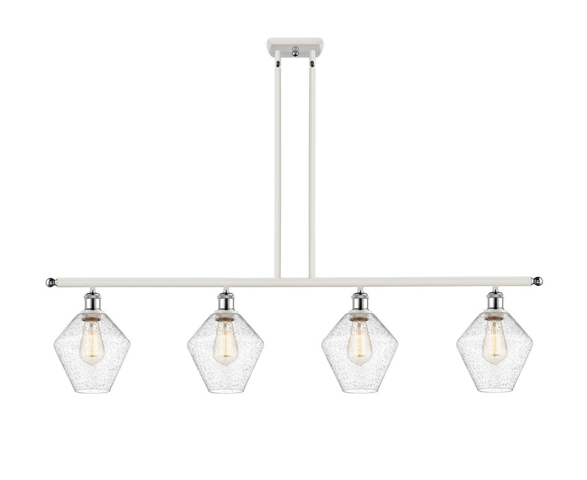 Innovations 516-4I-WPC-G654-8 Four Light Island Pendant, White Polished Chrome