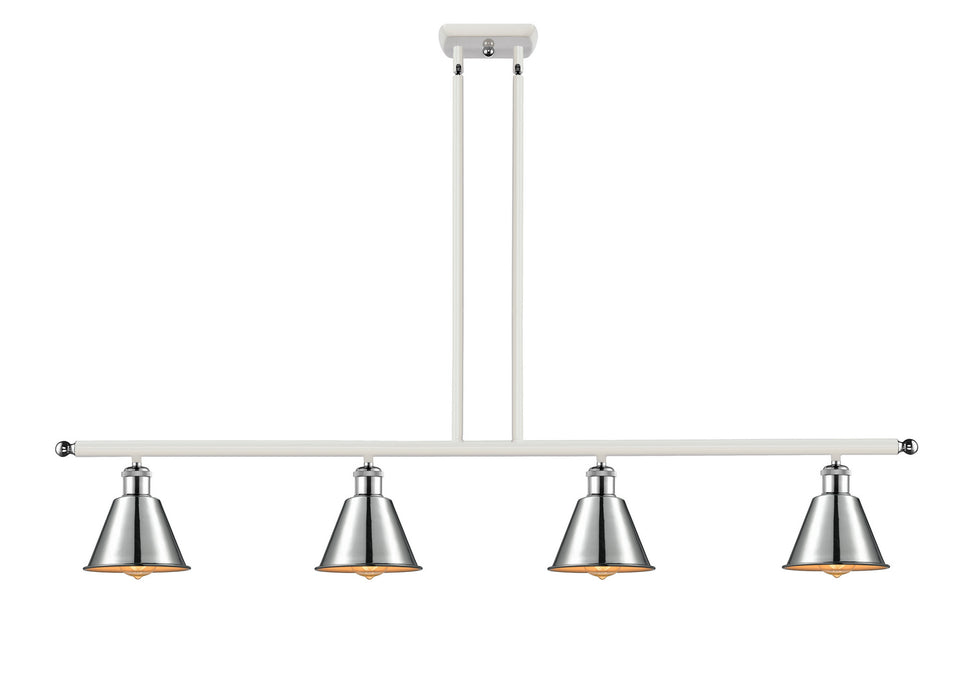 Innovations 516-4I-WPC-M8-LED LED Island Pendant, White Polished Chrome