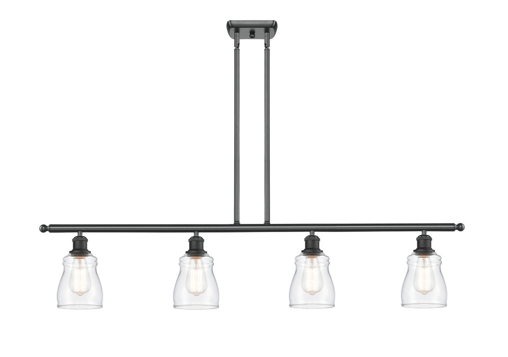 Innovations 516-4I-BK-G392 Four Light Island Pendant, Matte Black