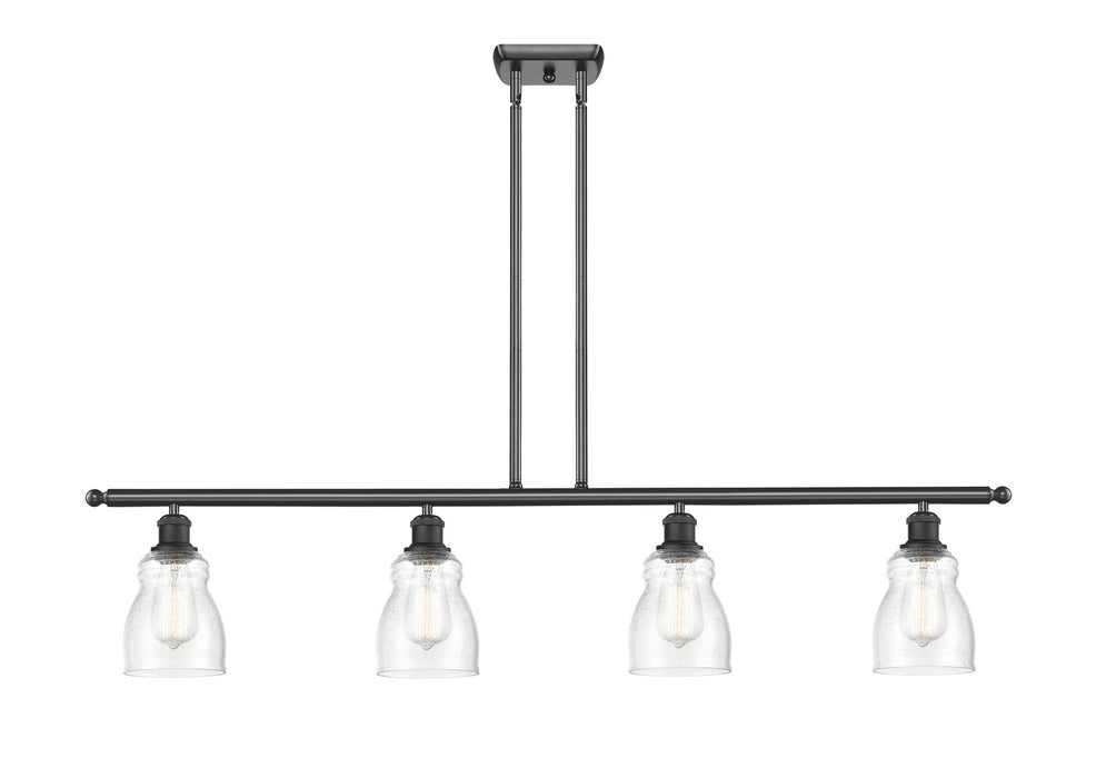 Innovations 516-4I-BK-G394 Four Light Island Pendant, Matte Black