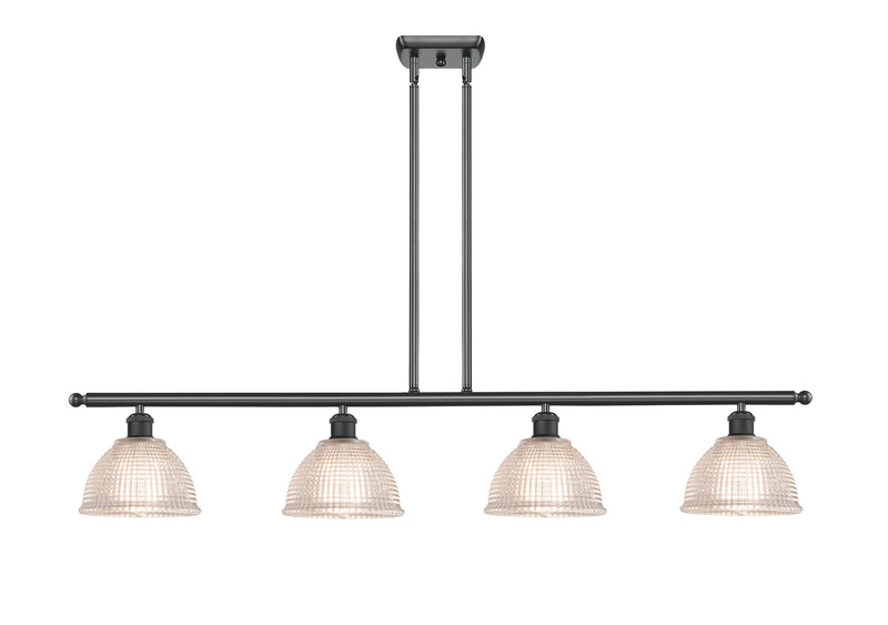 Innovations 516-4I-BK-G422 Four Light Island Pendant, Matte Black