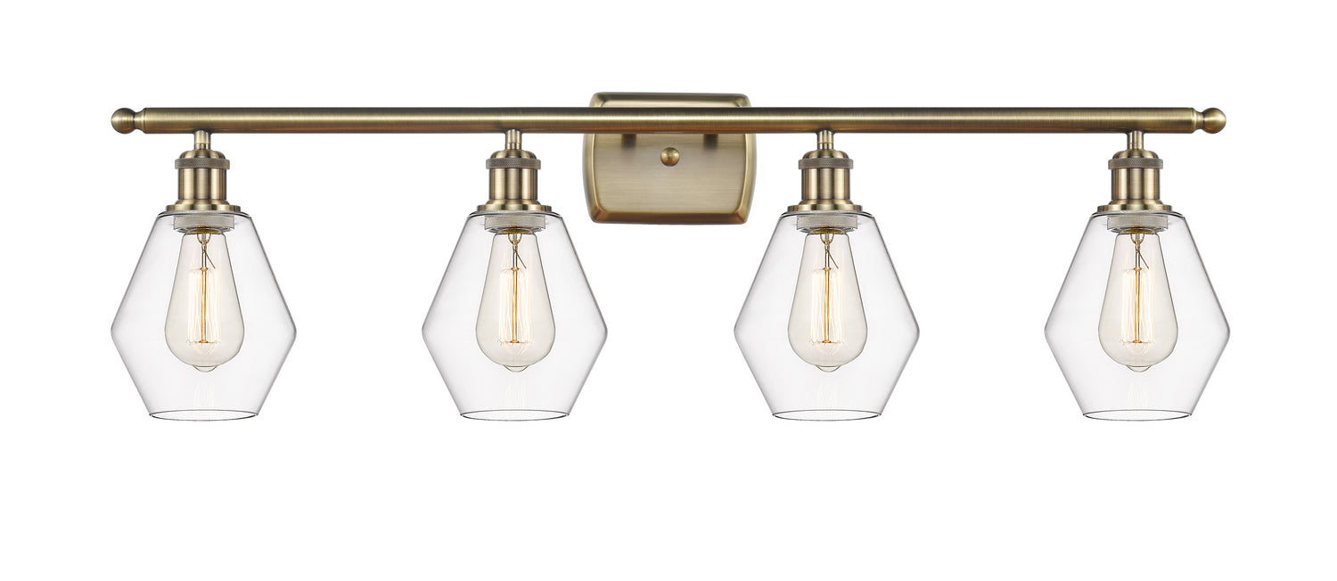 Innovations 516-4W-AB-G652-6-LED LED Bath Vanity, Antique Brass