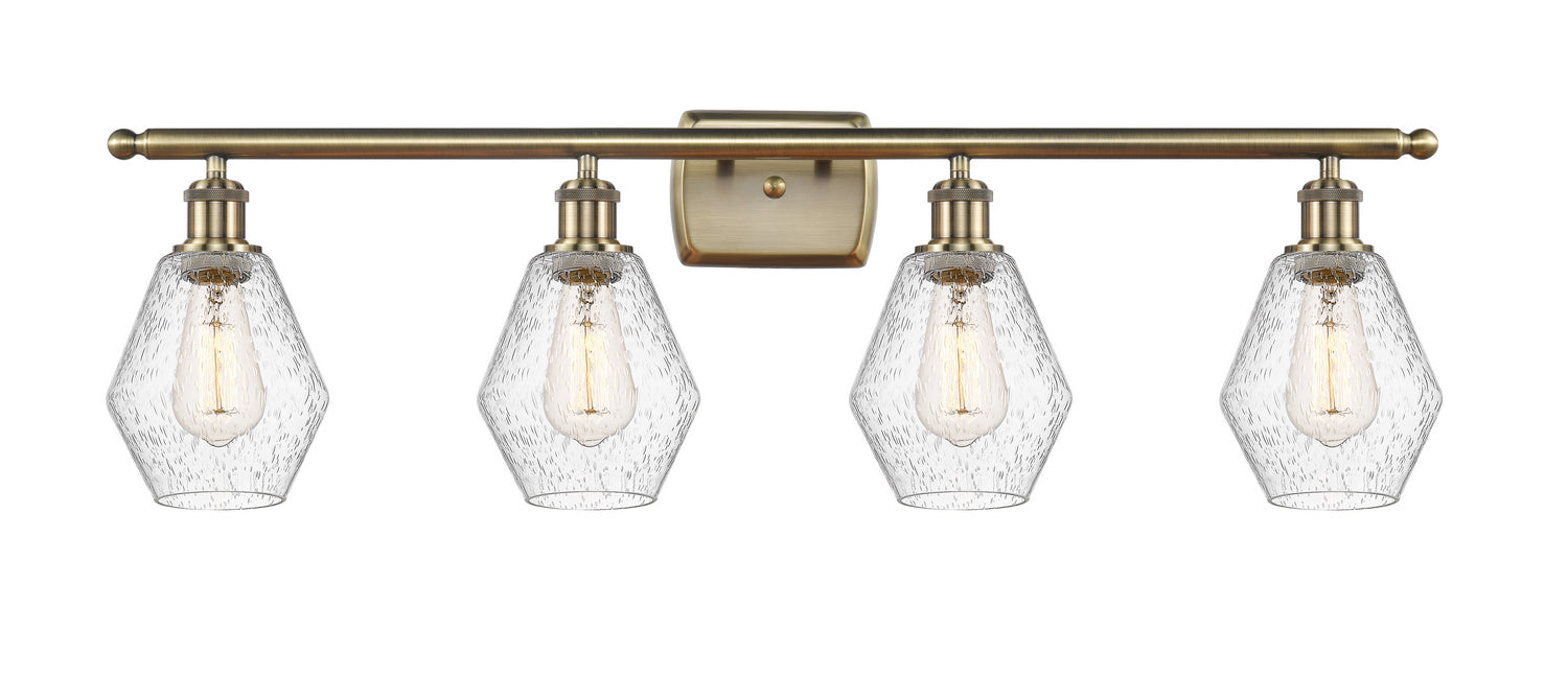 Innovations 516-4W-AB-G654-6-LED LED Bath Vanity, Antique Brass