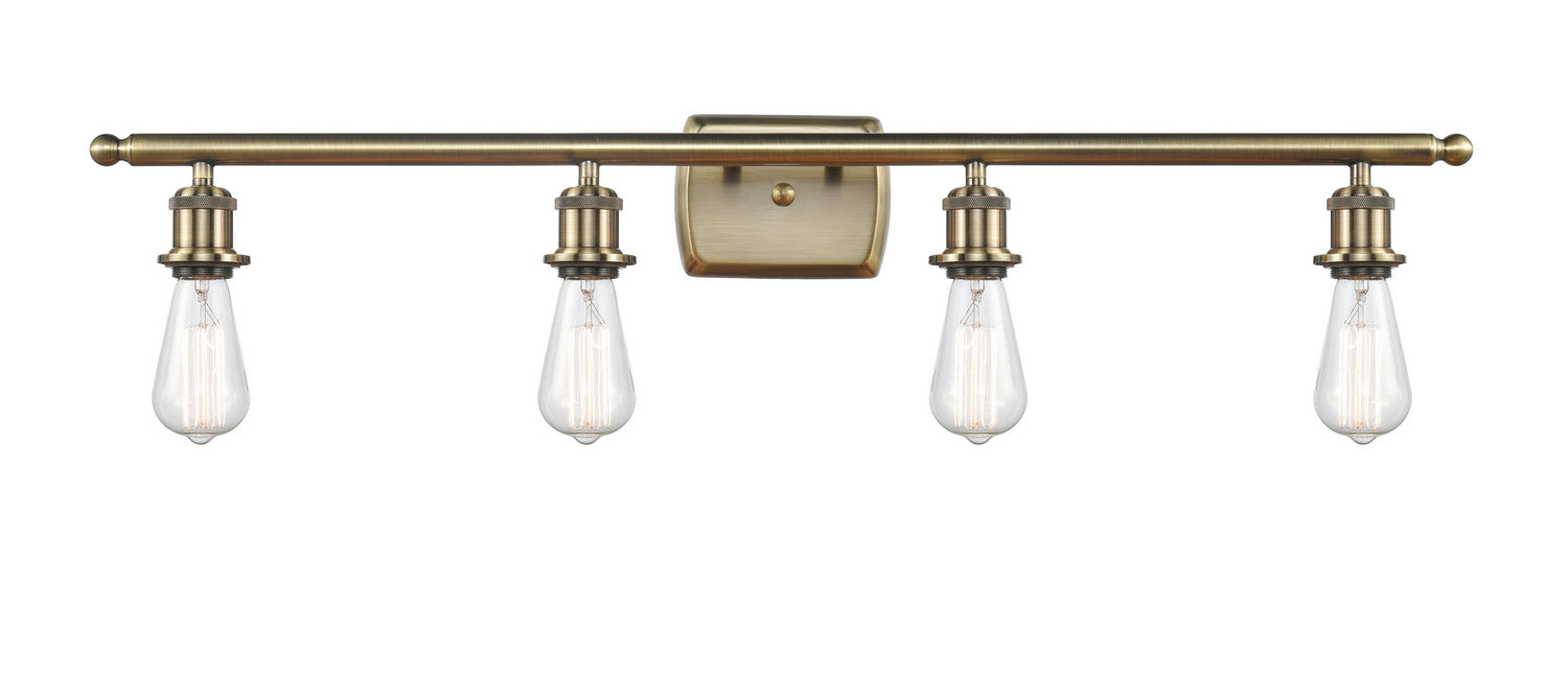 Innovations 516-4W-AB-LED LED Bath Vanity, Antique Brass