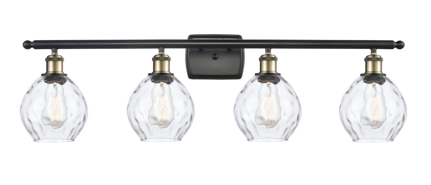 Innovations 516-4W-BAB-G362 Four Light Bath Vanity, Black Antique Brass