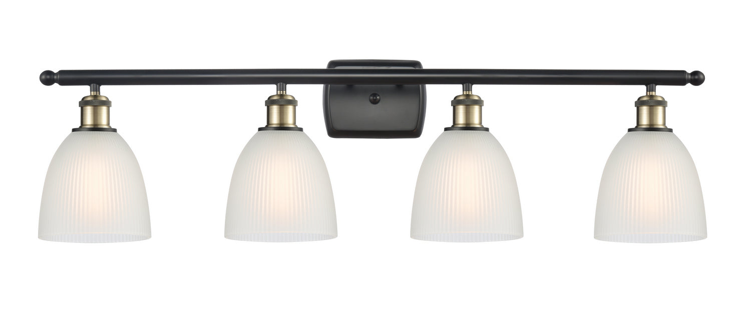 Innovations 516-4W-BAB-G381 Four Light Bath Vanity, Black Antique Brass
